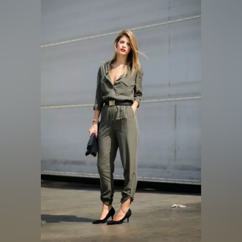 Velvet by Graham & Spencer Challis Pant Jumpsuit Green Size XS
